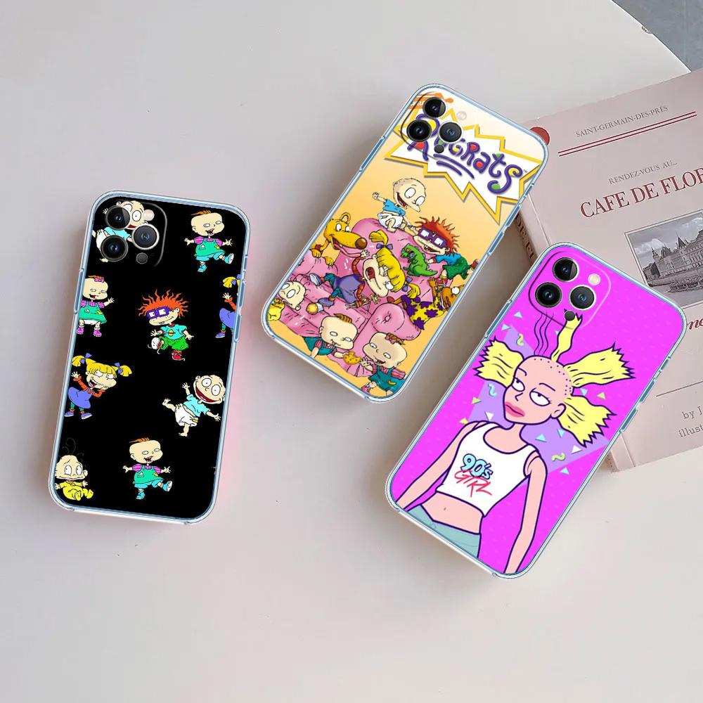 R-Rugrats Funny Phone Case for Motorola Moto E13 E15 E20 E22 22I E22S E30 E32 E40 E7 E7I G Plus Power Play Stylus G22 G14
