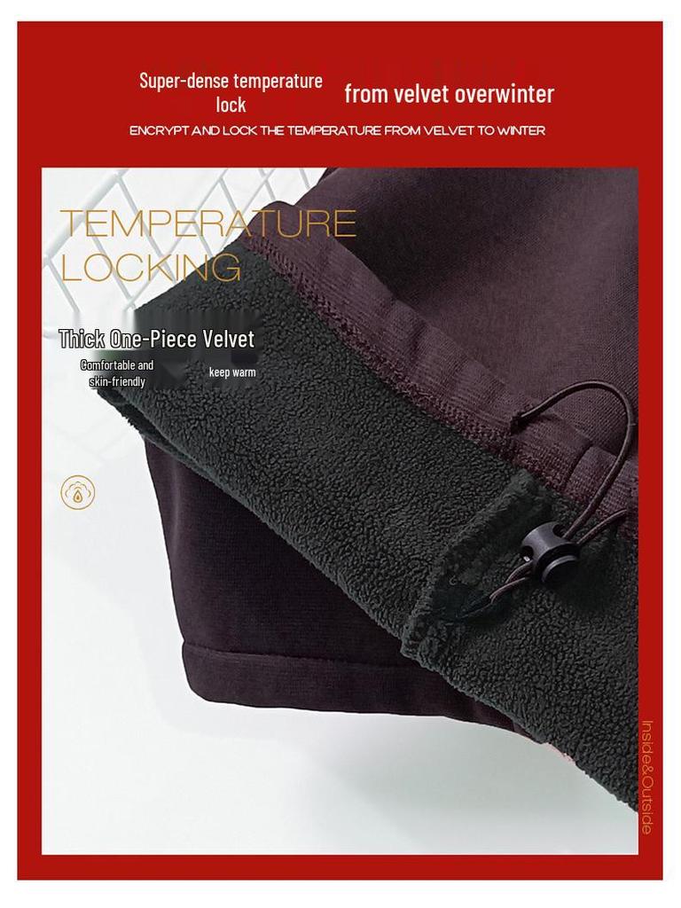 2025 New Boys' Fleece-Lined Thick Trousers: Autumn/Winter Korean-Style Sweatpants for Older Kids