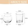 Clear Candle Holders for Table Centerpiece, Round Glass Votive Candle Holders Modern Small Tea Lights Candle Holder, Decorative