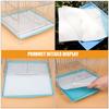 100Pcs Bird Cage Paper Liners Absorbent Thick Disposable Bedding Cushion Pad for Small Birds Cage Accessories Liner Mat