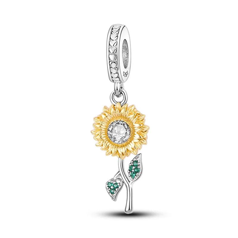 (Étoile) Plata Charms Of Ley Cuivre Charme Avocat Perles Tournesol Pour Bracelet Original 3 Mm Bricolage Cadeaux Femmes