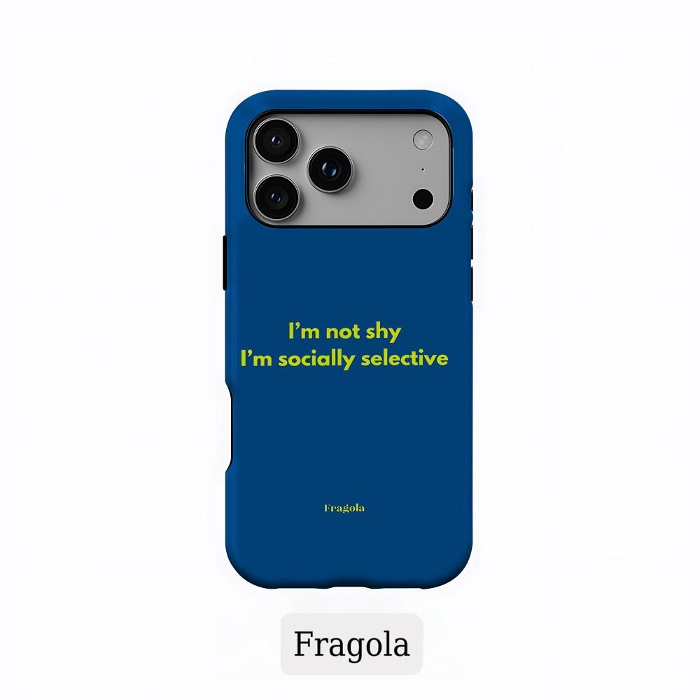 Luxury Clmj Fragola Personality Text Phone Case for Samsung Galaxy S20 S23 S24 S25 FE Plus Ultra 4G 5G Double-layer Back Cover