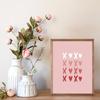 Whaline 12Pcs Valentine's Day Wall Art Prints Retro Romantic Love Heart Cupid Art Poster Red Pink Wall Decor For Wedding Home Living Room Bedroom,