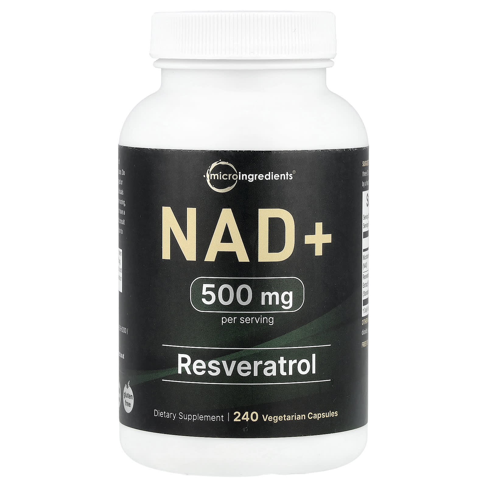 

Micro Ingredients, NAD+, 240 Veggie Capsules