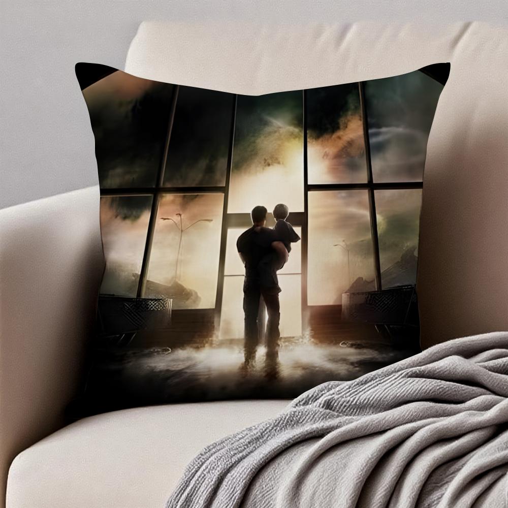 TThe Mist Cushion Cover Pillowcase Antidustmite Invisible Zipper Short Plush Sofa Cushion