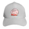 Pink griffin Baseball Cap Cotton Twill Breathable Contrast Two Tone Brim Snapback Flat Bill
