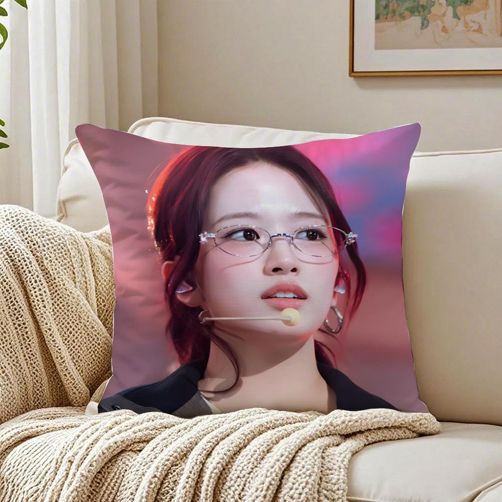 Idol Kpop An Yujin Cushion Cover Pillowcase Antidustmite living Room Sofa Decor Cushion Room