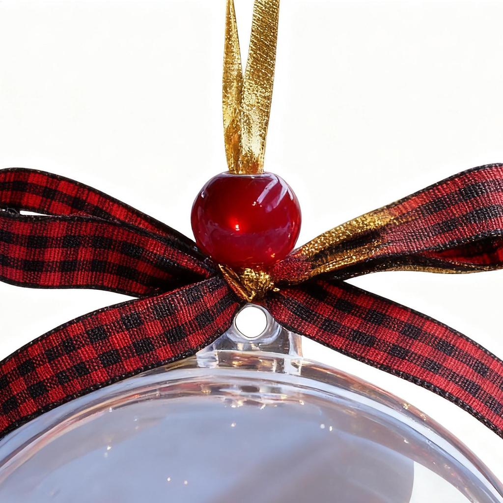 Clear Christmas Ornaments Balls Hummingbird 3.54Inch Clear Ball Bird Ornaments For Tree Fall Home Party Family Birthday Holiday