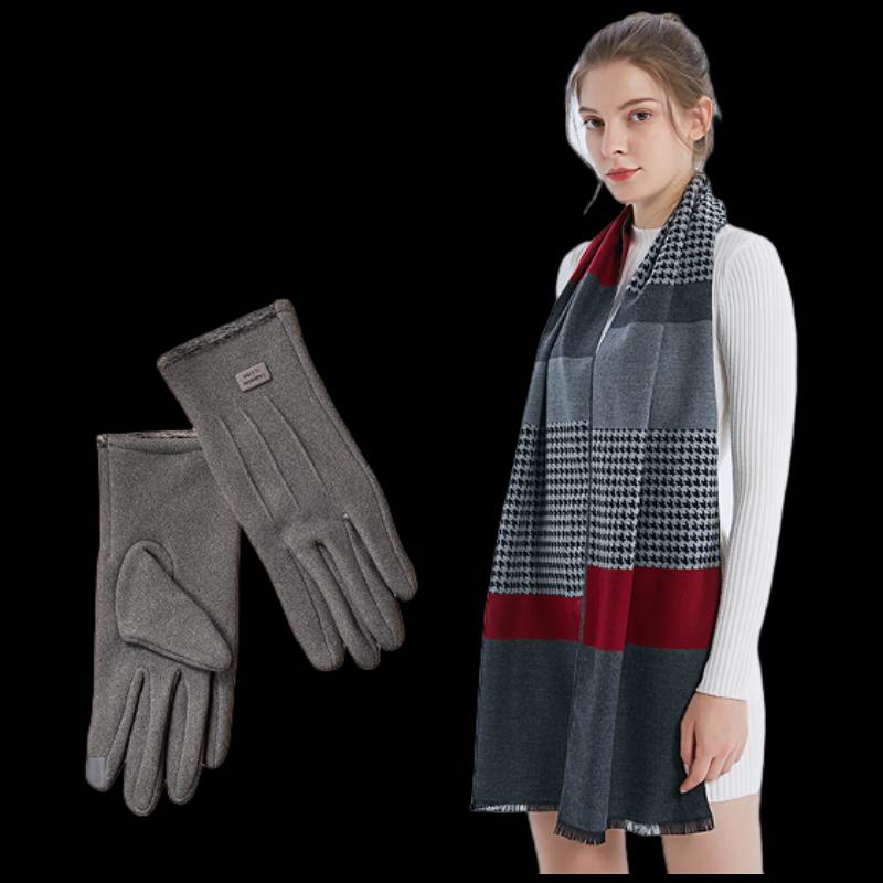 

Набор шарф и перчатки Aisiyalan Bamboo Charm One Size