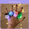 Colorful Glow In The Dark Christmas Cartoon Soft Rubber Rings For Kids Parties