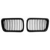 Gloss Black Single-Line Kidney Grille for BMW E36 3 Series (1996-1999) LCI