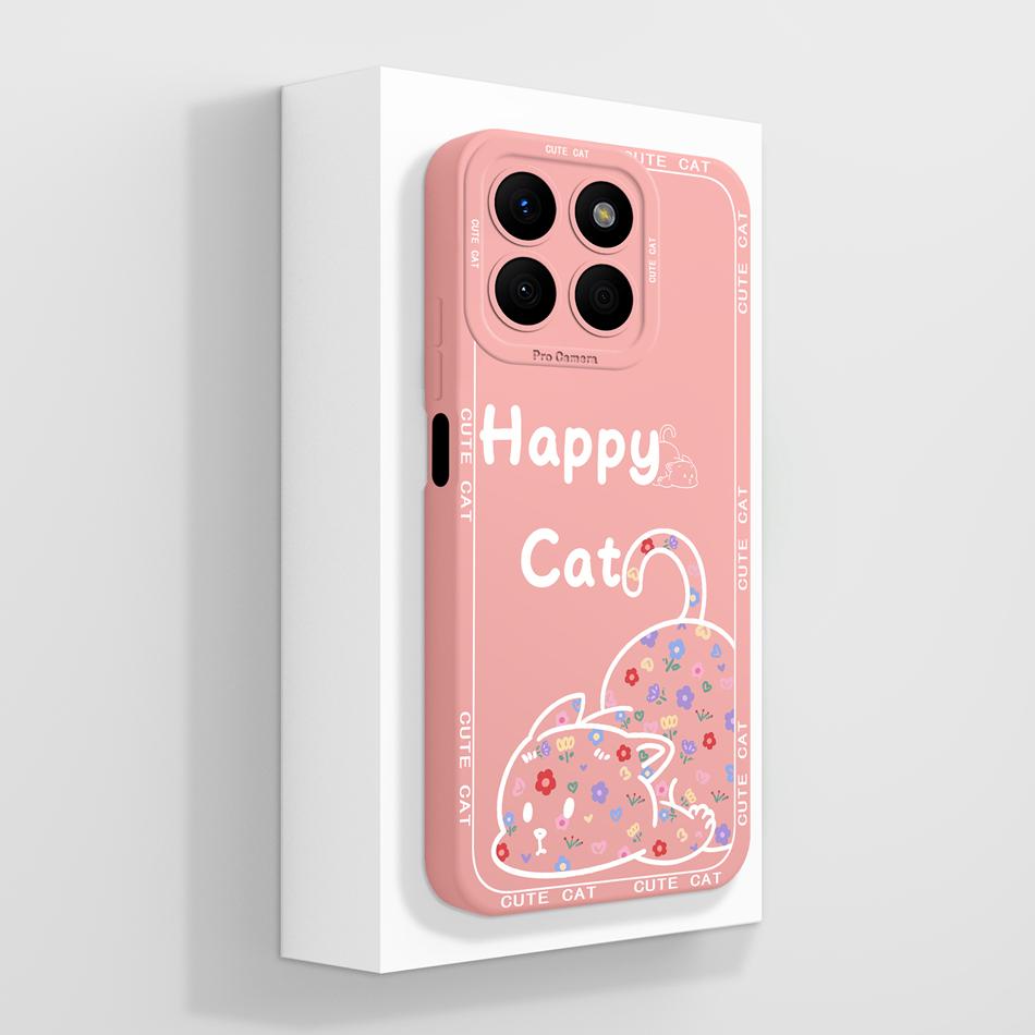 For Honor X8b Case For Honor X8A X8 Phone Back Cover Panda Baby Fundas Full Protection Soft Liquid Silicone Shockproof Bumper