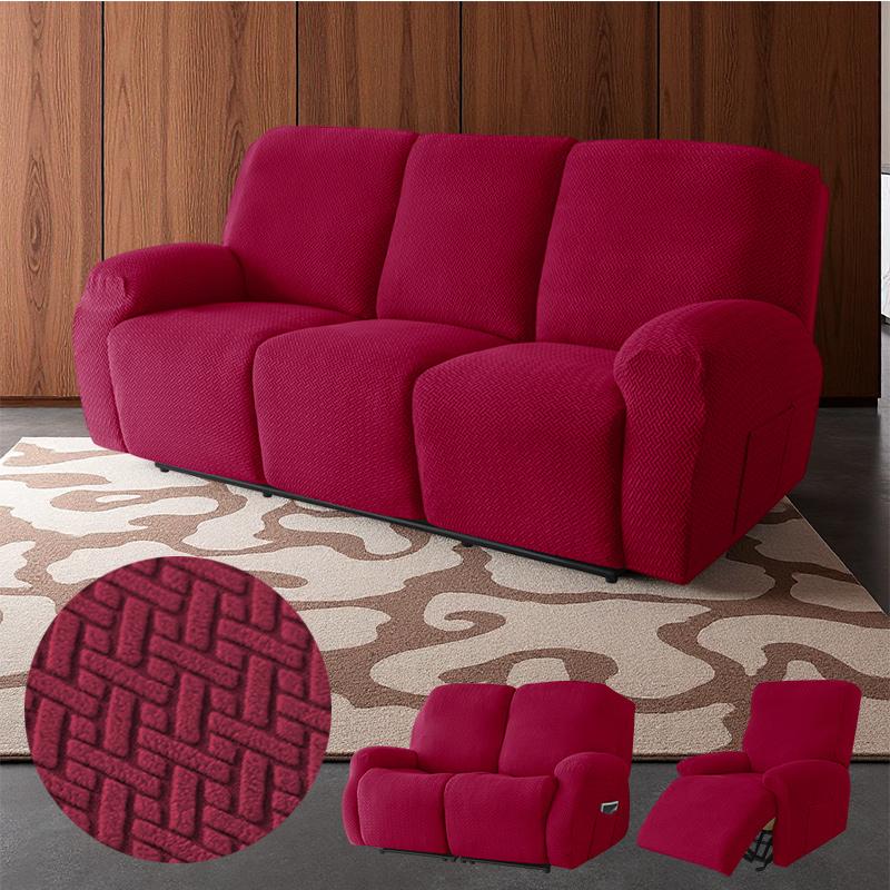 1/2/3Seater Recliner Sofa Covers For Living Room Non-Slip Armchair Slipcover Stretch Spandex Recliner Cover Furniture Protect