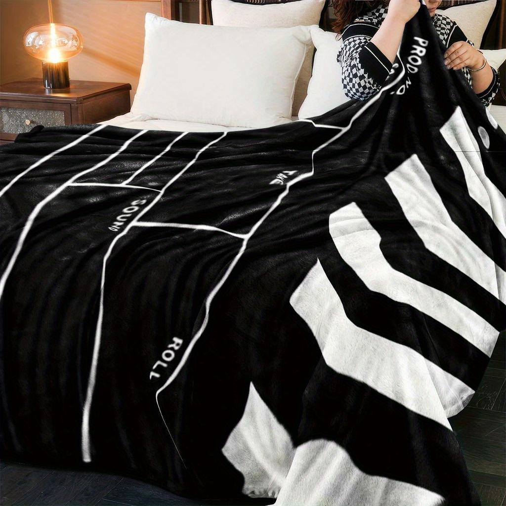 Vintage Movie Clapperboard Flannel printed blanket suitable for all seasons suitable for living room office sofa and travel
