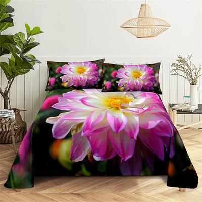 Home Bedsheets Pink Daisy Single Bedsheet Fashion Design Flowers Sheets Queen Size Bed Sheets Set Bed Sheets and Pillowcases