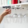 Wine Glass Rack Plastic Under Cabinet Stemware Wine Hanger Punch-Free Goblet Wine Glass Hanger