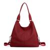 New fashionable textured nylon women's bag lightweight Oxford cloth shoulder large bag handbag large capacity