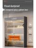 Lockable Glass Display Cabinet for Figurines, Toys, and Cosmetics