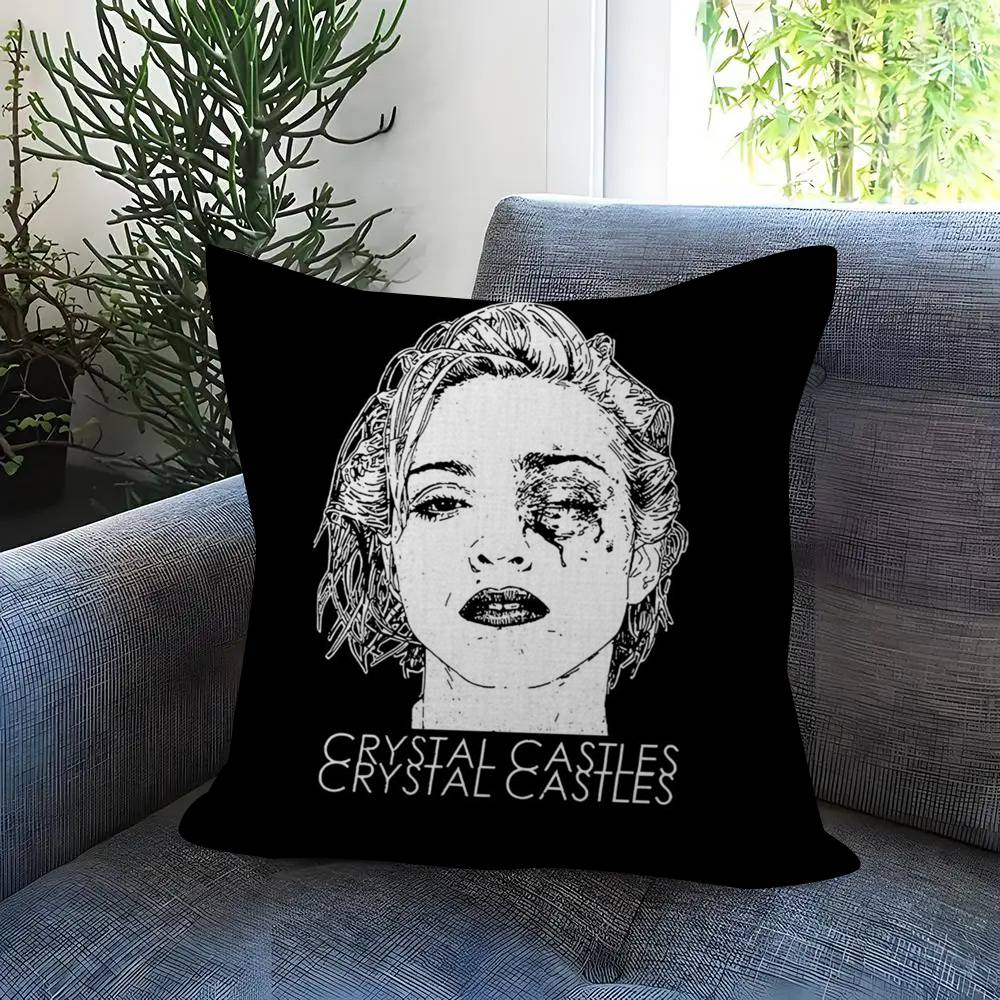 Anime Crystal Castles Band Pillow Anime Pillow Sofa Bed Head Pillow Cover Cushion Cover Fashion