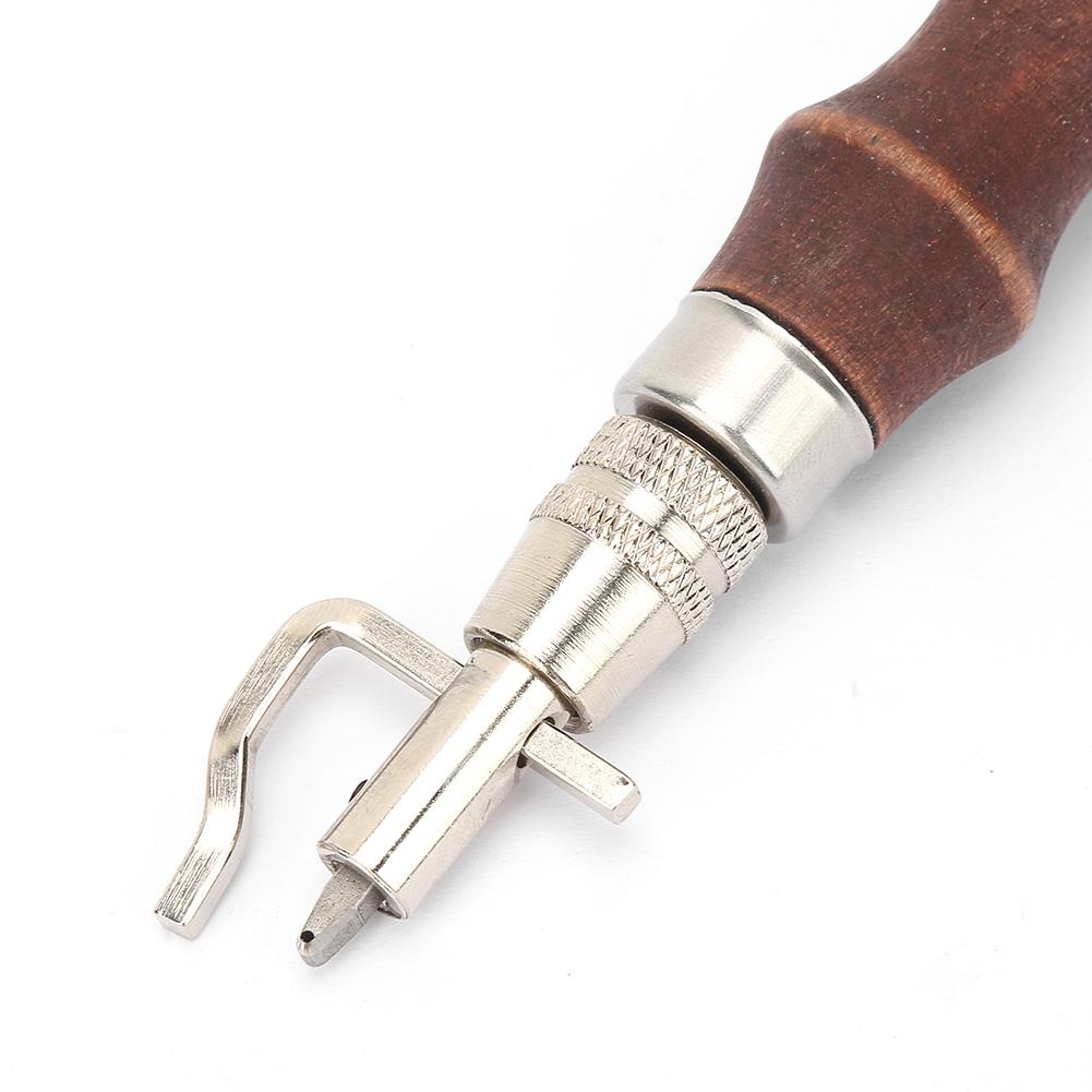 7 In 1 Multifunction Edge Beveller Groover Handle Leather Creaser Edge Trimming Tool