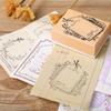 Original light retro handbook seal, butterfly, cat, garland message card, decorative material printing stamp journal stamp