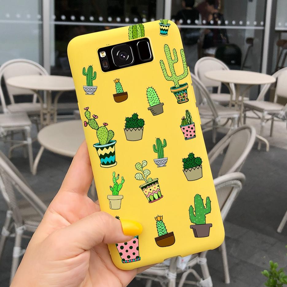 For Samsung Galaxy S8 Case Galaxy S8+ Cover Stylish Sunflower Pretty Girls Cover For Samsung S8 Plus GalaxyS8 S8+ Soft Bags Case