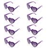 Lovatfirs 8 Pack Heart Sunglasses for Party Travel Women Men A total of 16 colors are available