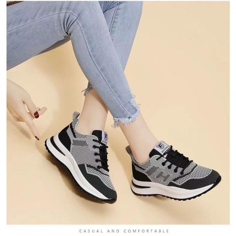 Women‘s Shoes Casual Sports Shoes Soft-Sole Breathable Slow-Running Shoes Walking Shoes Women‘s Trendy Shoes.
