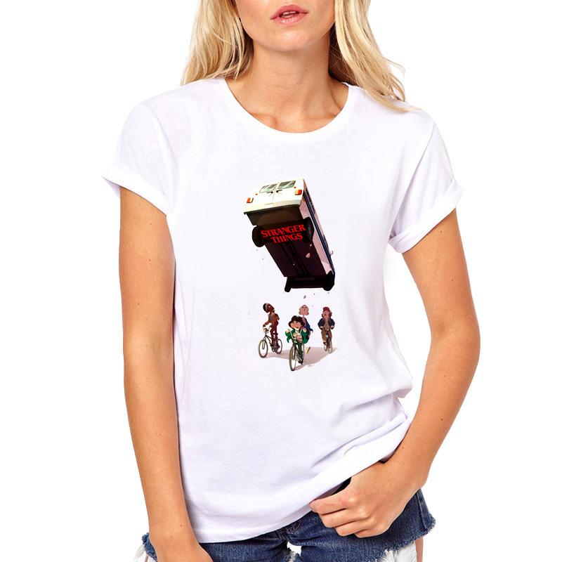 Stranger Things Eleven Waffle Hawkins T Shirt Men And Women White Casual Plus Size