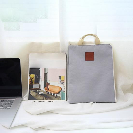 High-quality Document Bag Multifunctional with Handle Zipper Closure