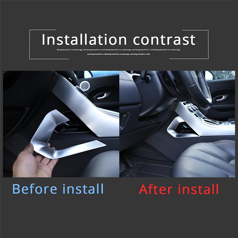 Inner Console Gear Box Side Trim Cover For Land Rover Range Rover Evoque 12-18