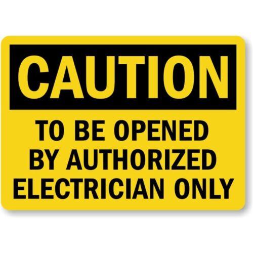 

Authorized Electrician Caution Aluminum Weatherproof Sign pAluminum 20x30cm（7.8x11.8inch）