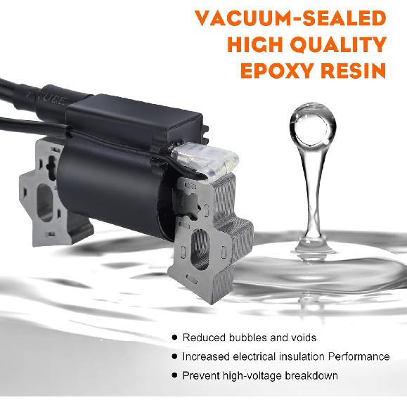 Hipa 212 Ignition Coil For Predator 212CC 224CC Honda GX160 GX120 GX140 GX200 5.5Hp 6.5Hp Coleman BT200X CT200U CT200U-EX 196CC Engine Replaces