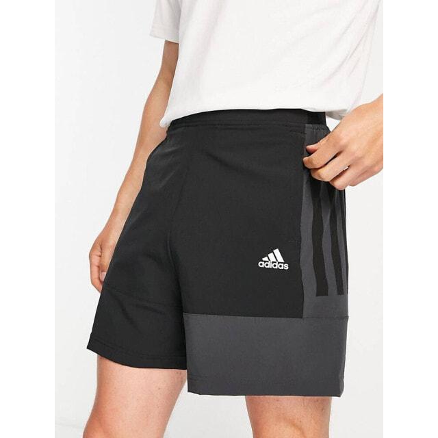

Черные шорты со вставками adidas Training Vintage Sports