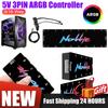 5V 3PIN ARGB Controller Support SignalRGB OpenRGB Addressable ARGB Splitter SATA Power for Extended Motherboard Interface