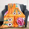 Snail Big Eyes Flannel Blanket Super Soft Warm Cozy Blanket For Sofa Bed Office Travel Allseason Home Decor Gift