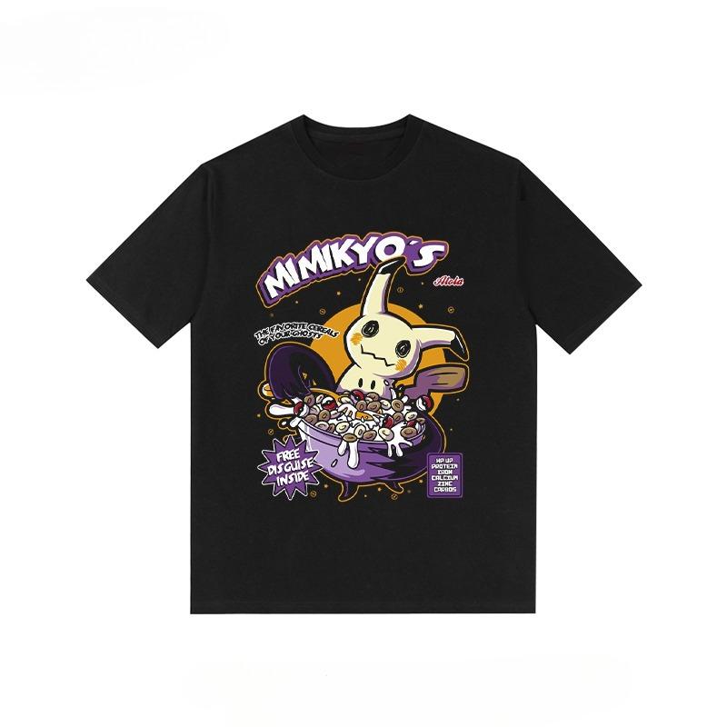 Fashion New Unisex and Unisex Print Tshirt Harajuku Y2K Street Loose Casual Shortsleeved Y2k Vintage Retro Hippop Tops