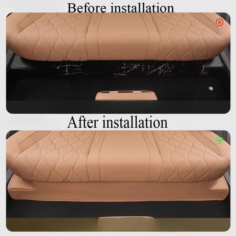 Leather & Suede Anti-Kick Protective Plate for Galaxy A7 - Rear Seat Underside Anti-Kick Pad & Interior Modification Supply