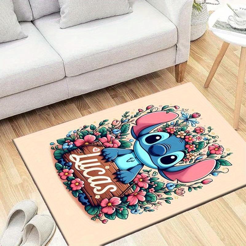 

1pc Stitch Pattern Area Rug Soft Flannel Floor Mat for Living Room,Office,Bedroom and Carpet 60cm by 90cm