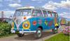 German Revell Volkswagen T1 Samba Bus Flower Power Plastic Model 07050 1/24
