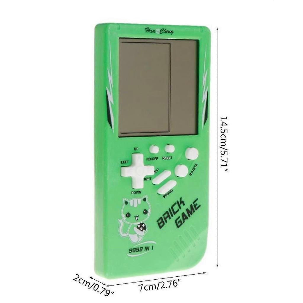 Blaue Klassische Spielkonsole für TetrGames SquGames Puzzle-Spiele Kinder-Handheld-Spielkonsole Eingebaut 23 Spiele