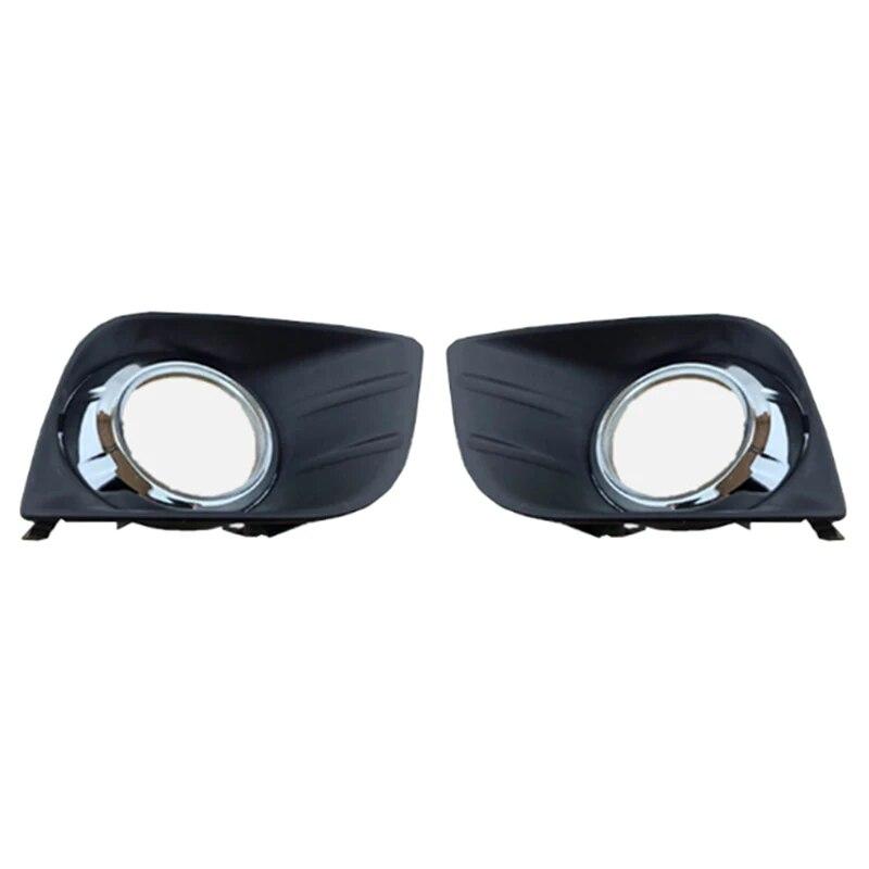 Für Toyota Land Cruiser Prado FJ150 LC150 2010-2017 Frontstoßstange Nebelscheinwerfer Lampenzierleiste Rahmenabdeckung Kappe Motorhaubenabdeckung Blende Chrom