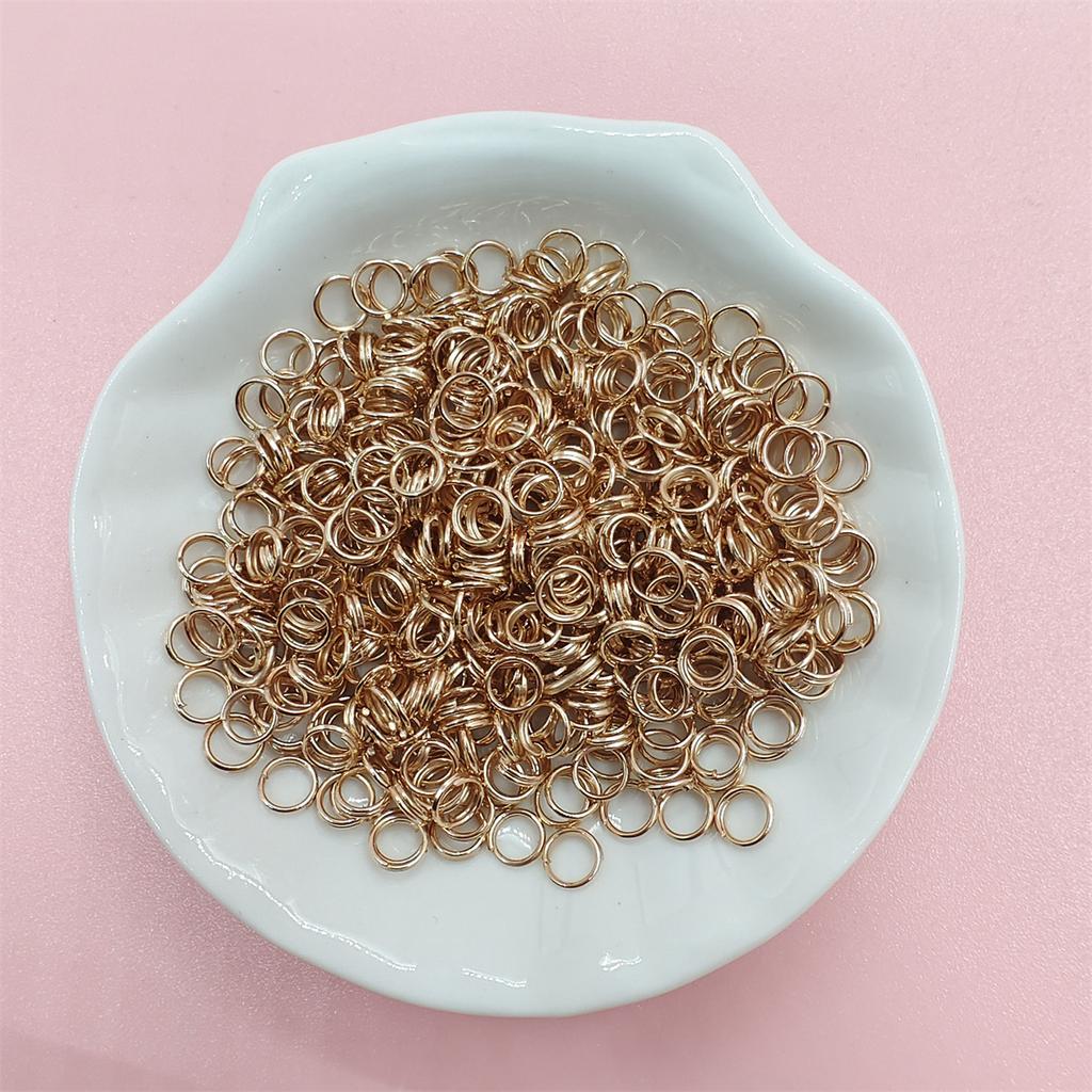 200-500 piezas/bolsa Para Hallazgos DIY Accesorios de Joyería Hechos a Mano 5/6/8/10mm Alta Calidad Dobles Anillas Abiertas Conectores Divididos