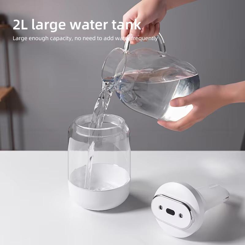 2.5L Large Capacity Ultrasonic Cool Mist Humidifier Dual Spray USB Powered with Night Light