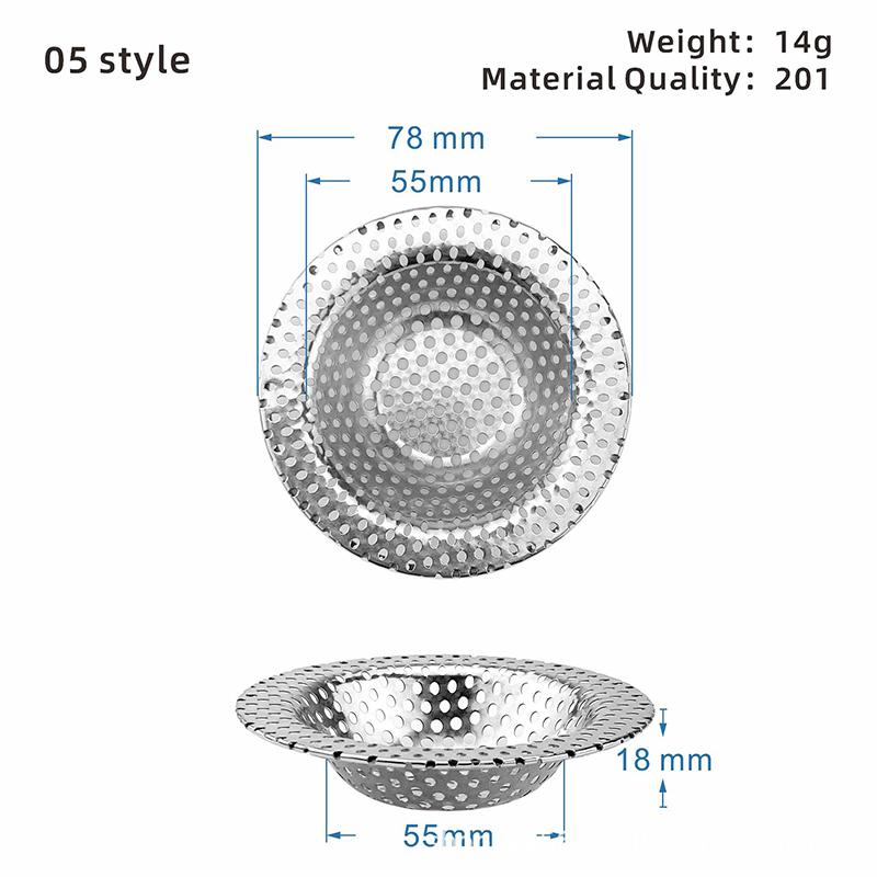 1PCS Filter kuchynského drezu Sieťka z nehrdzavejúcej ocele Sitko na drez Filter Sitko na drez do kúpeľne Odtokový otvor Sitko na filter Sitko na odpad