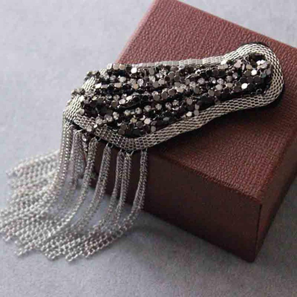 Tassel Epaulet Shoulder Pad for Rhinestones Shoulder Jewelry Epaulette