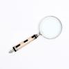 Black & White Resin Handle Magnifying Glass With Steel Frame