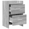 Nightstands 2 pcs Grey Sonoma 40 x 30 x 60 cm Particleboard