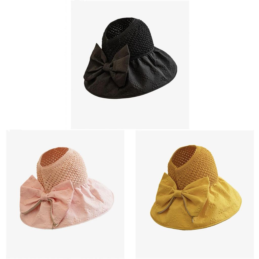 Summer Sun Protection Hat With Large Brim Foldable Wide Brim Cotton Sun Hat For Outdoor Activities