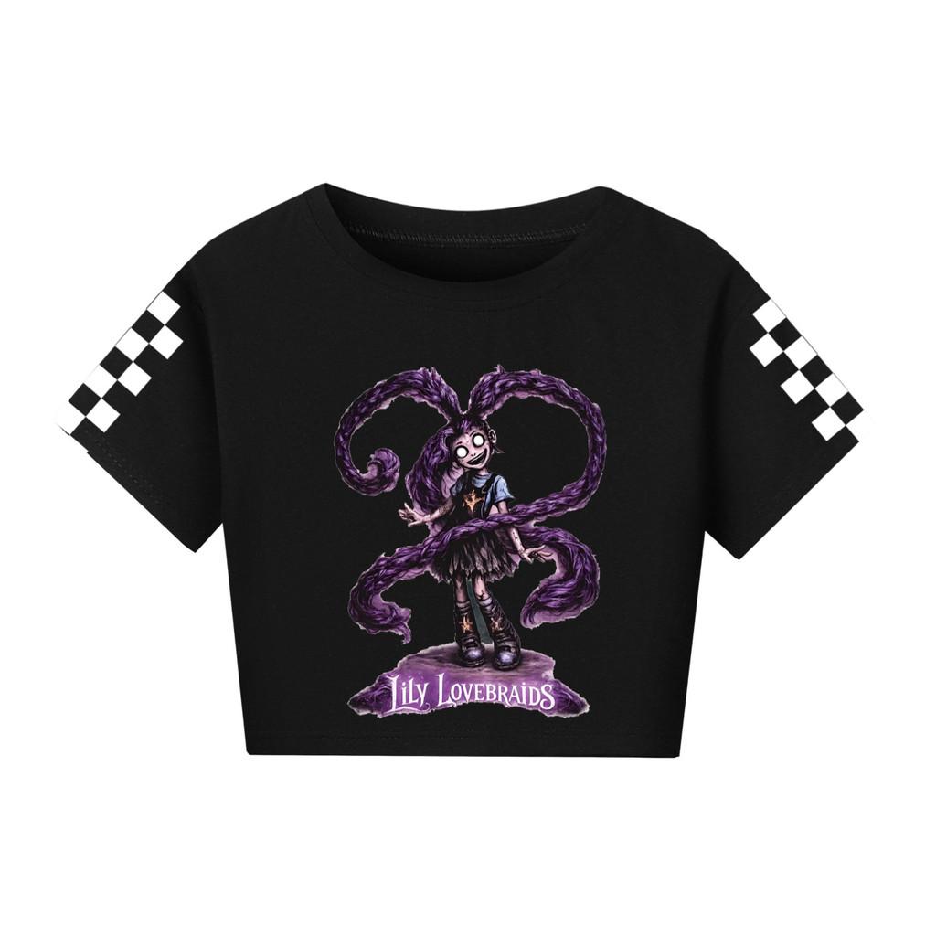 5582 Kinder Mädchen Lily Lovebraids Spiel Print Kurzarm-T-Shirt